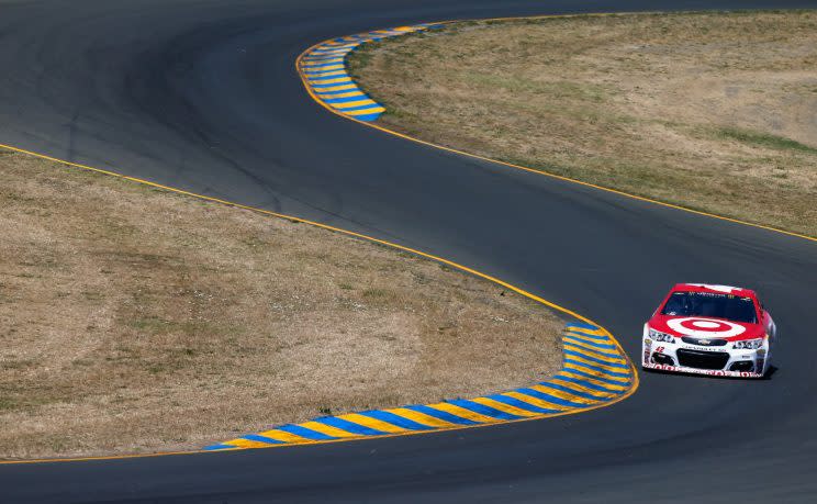 Kyle Larson will start first for the fifth time this season on Sunday. (Getty)