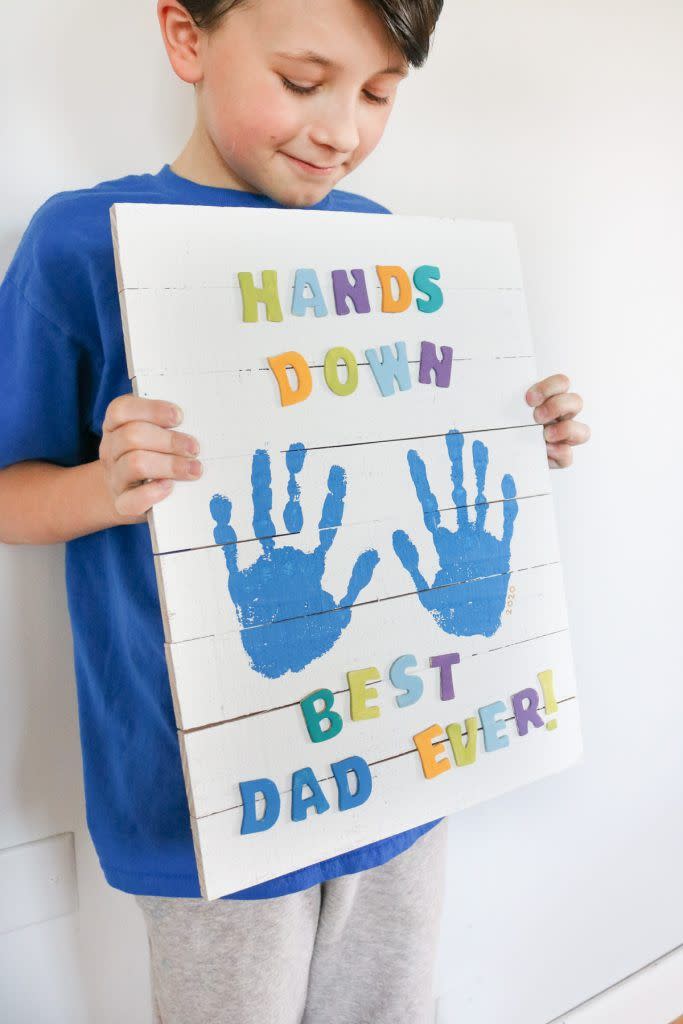 fathers day handprint art