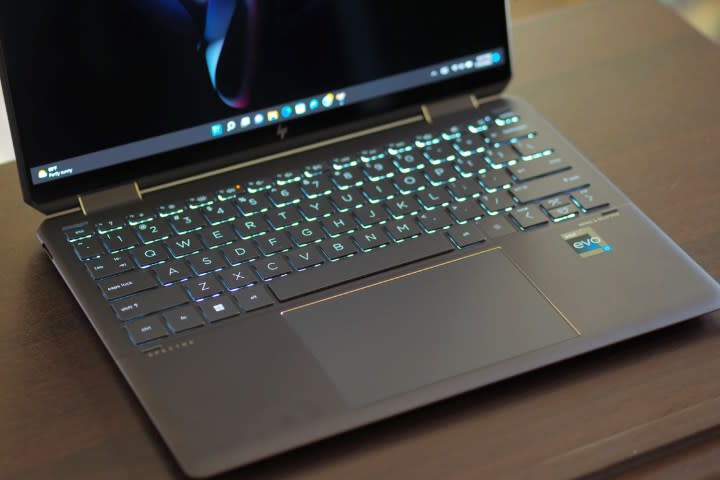 The keyboard of the HP Spectre x360 13.5.