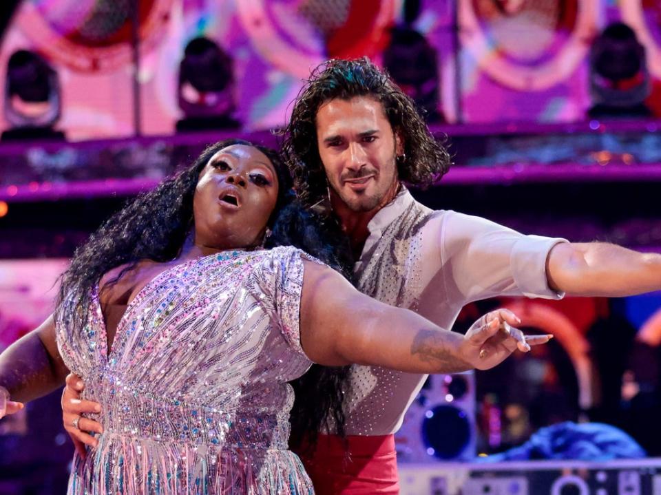 Graziano Di Prima and Judi Love on ‘Strictly Come Dancing' (BBC / Guy Levy)