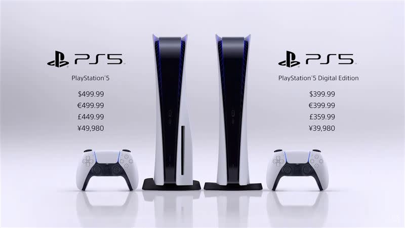 PS5終於公開發售日期及價錢，但中國不包含在內。（圖／索尼提供）