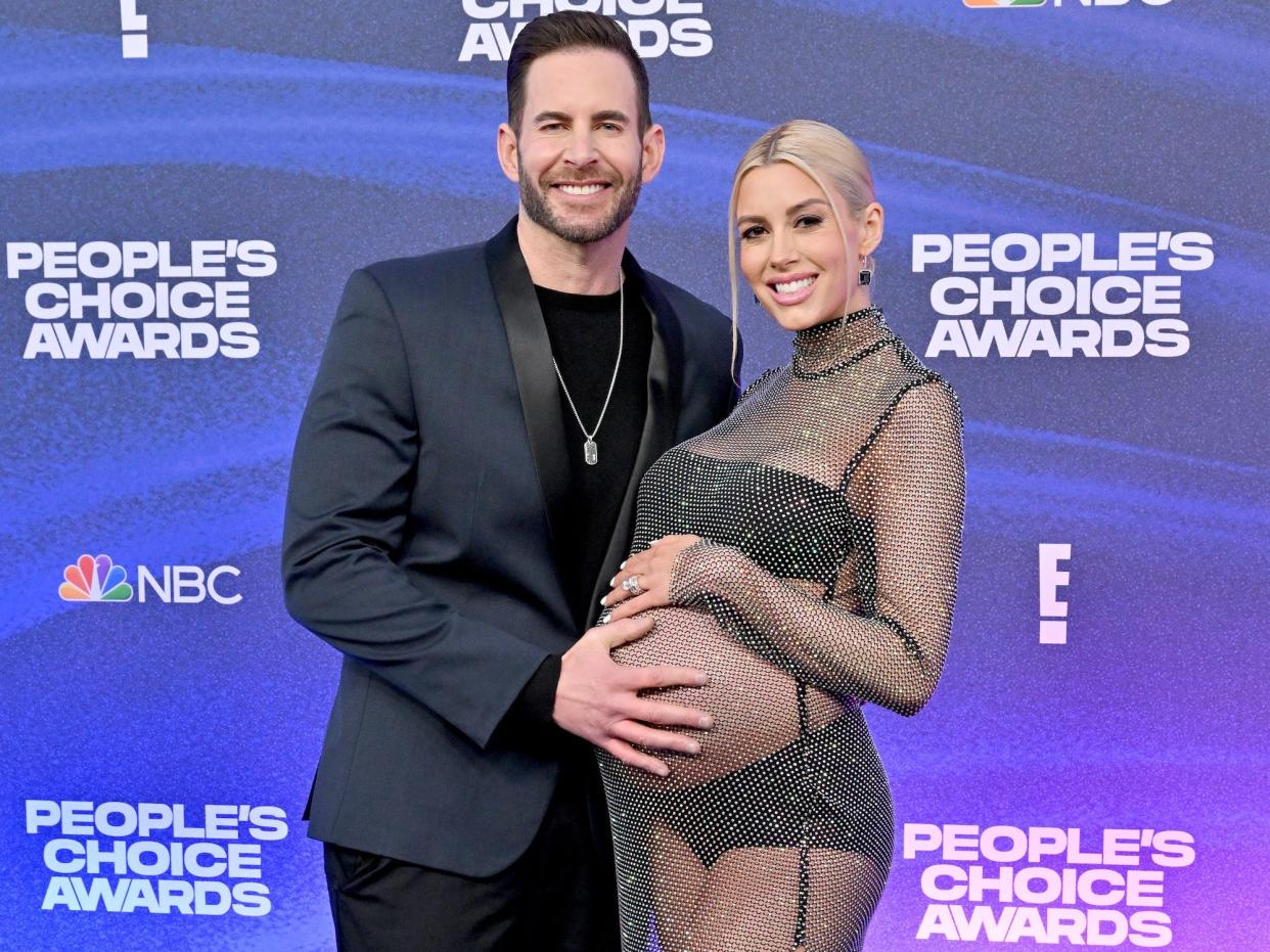 Tarek and Heather Rae El Moussa attend the 2022 People's Choice Awards on December 6, 2022.