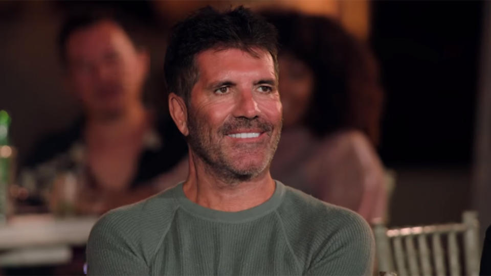 Simon Cowell turned heads with his arresting appearance on the X-Factor