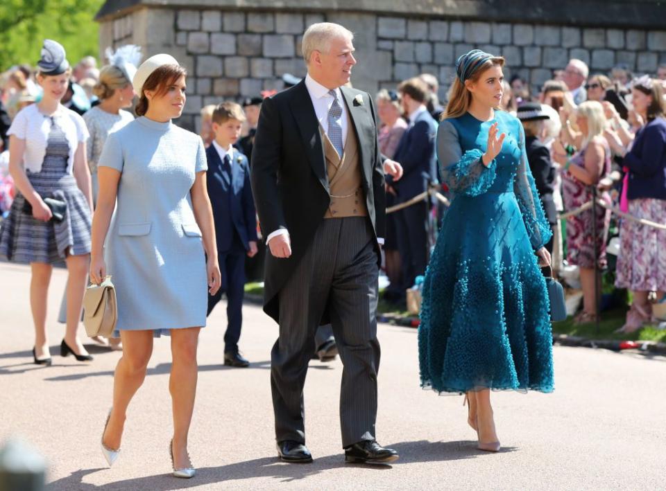 Princess Beatrice and Princess Eugenie at Meghan's Wedding