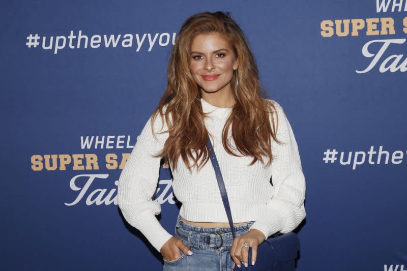 Maria Menounos attends the Wheels Up Super Saturday Tailgate party in 2019. File Photo by John Angelillo/UPI