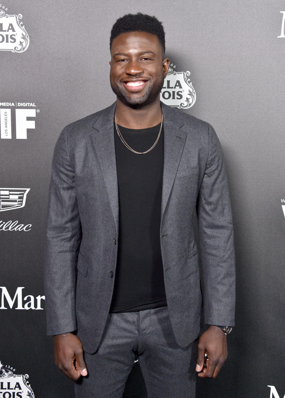 Sinqua Walls attends the 13th Annual Women In Film Female Oscar Nominees Party at Sunset Room Hollywood on February 07, 2020 in Hollywood, California.