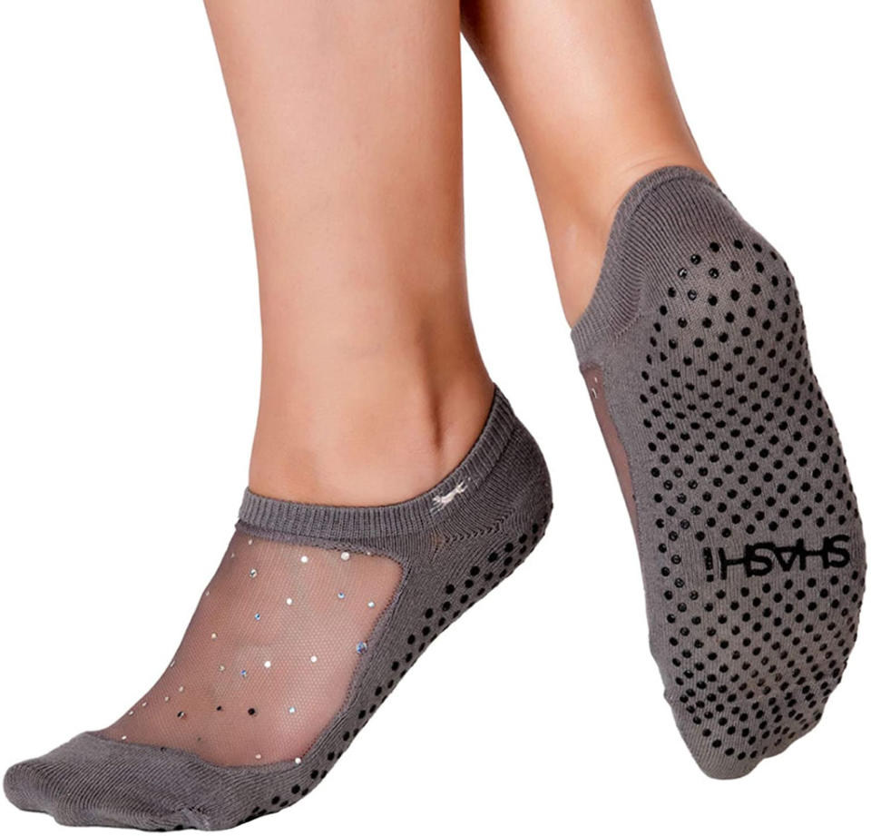 Shashi Star Glitter Grip Socks