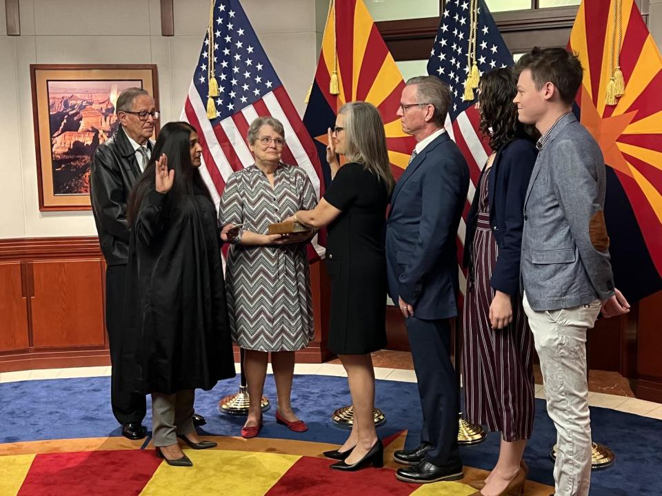 Gov. Katie Hobbs is sworn in as Arizona governor on Monday, Jan. 2, 2022. / Credit: Governor Katie Hobbs / Facebook