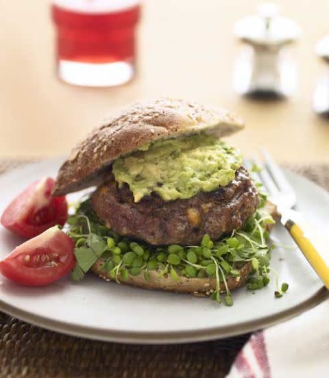 Inside-Out Burgers With Avocado and Sprouts