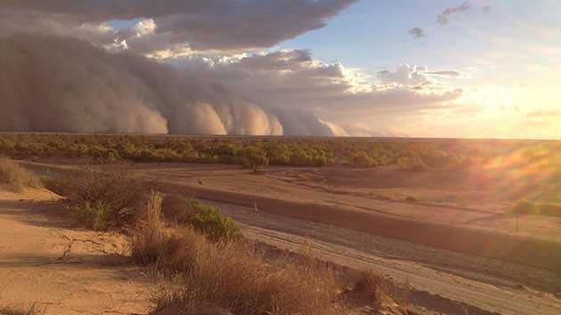 Residents say the storm hit at dusk. Source: Maggie den Ronden