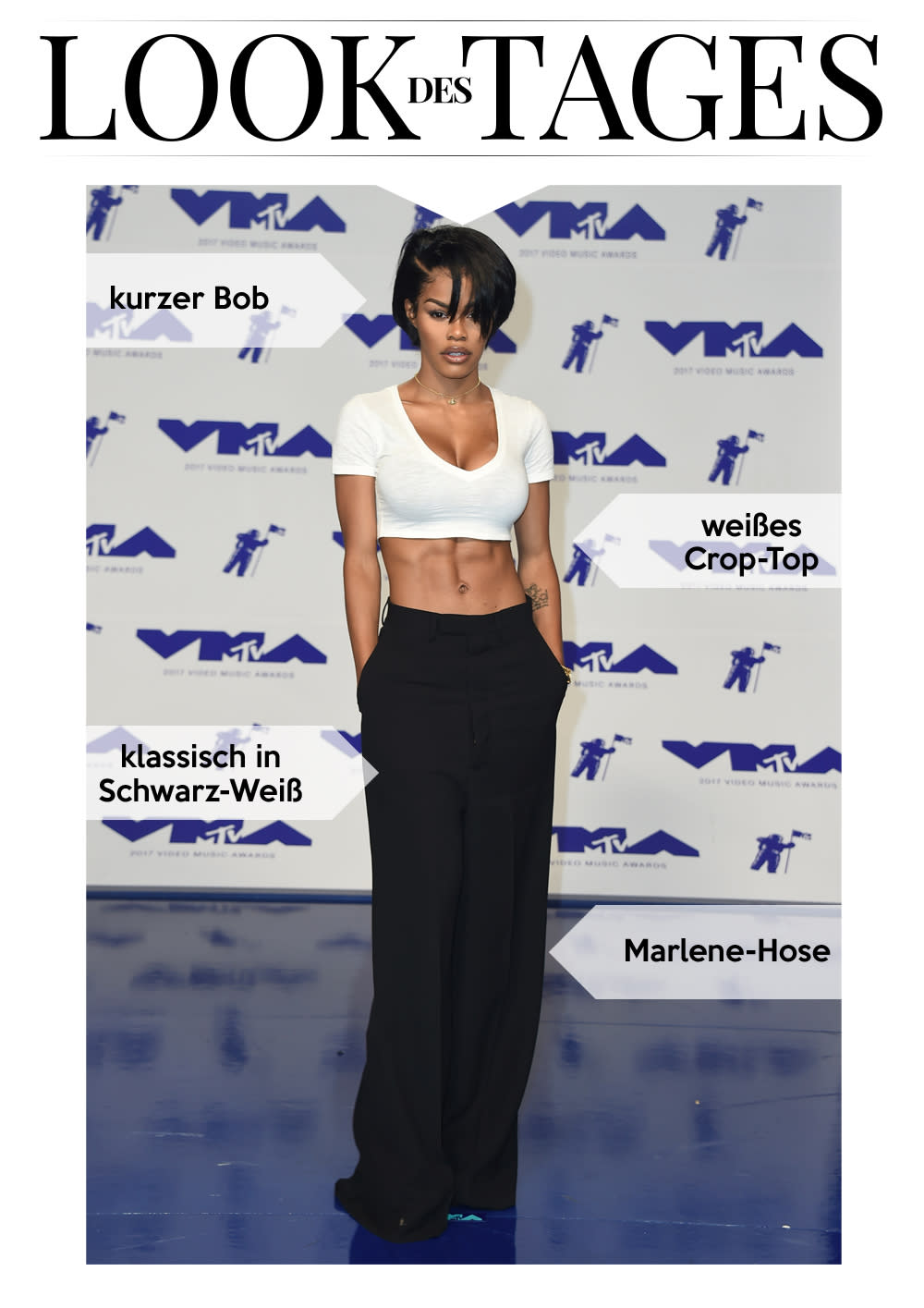 Teyana Taylor trug zu den VMAs dasselbe Outfit wie Janet Jackson 1995. (Bild: AP Photo)