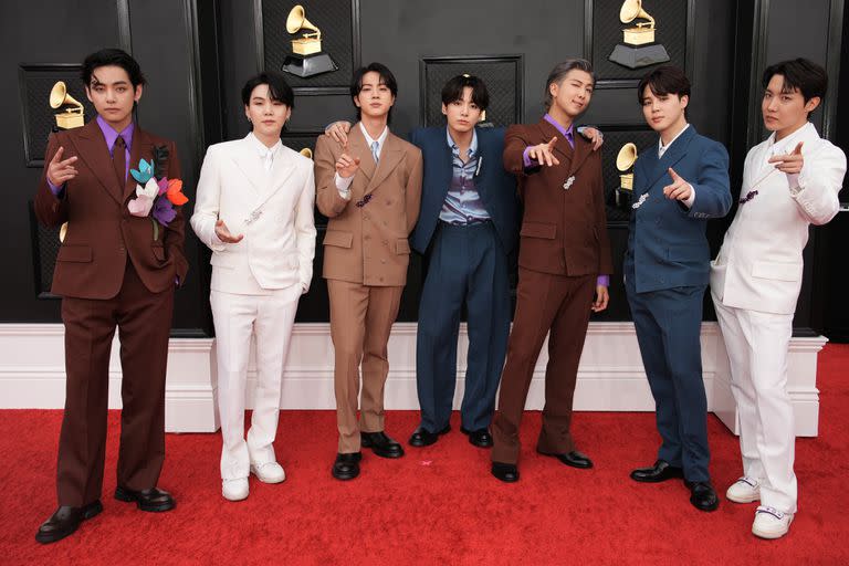 BTS en los premio Grammy