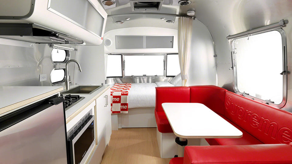 Inside the Supreme X Airstream Travel Trailer - Credit: Supreme