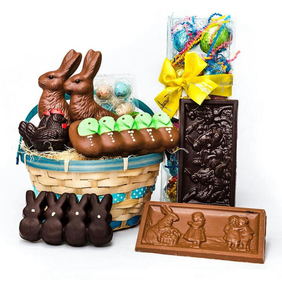 <p><a href="https://go.redirectingat.com?id=74968X1596630&url=https%3A%2F%2Fwww.goldbelly.com%2Frestaurants%2Fjacques-torres-chocolate%2Feaster-bunnys-celebration-gift-basket&sref=https%3A%2F%2Fwww.bestproducts.com%2Fparenting%2Fkids%2Fg60212603%2Fpremade-easter-baskets-2024%2F" rel="nofollow noopener" target="_blank" data-ylk="slk:Shop Now;elm:context_link;itc:0;sec:content-canvas" class="link ">Shop Now</a></p><p>Celebration Easter Basket</p><p>goldbelly.com</p><p>$109.95</p>