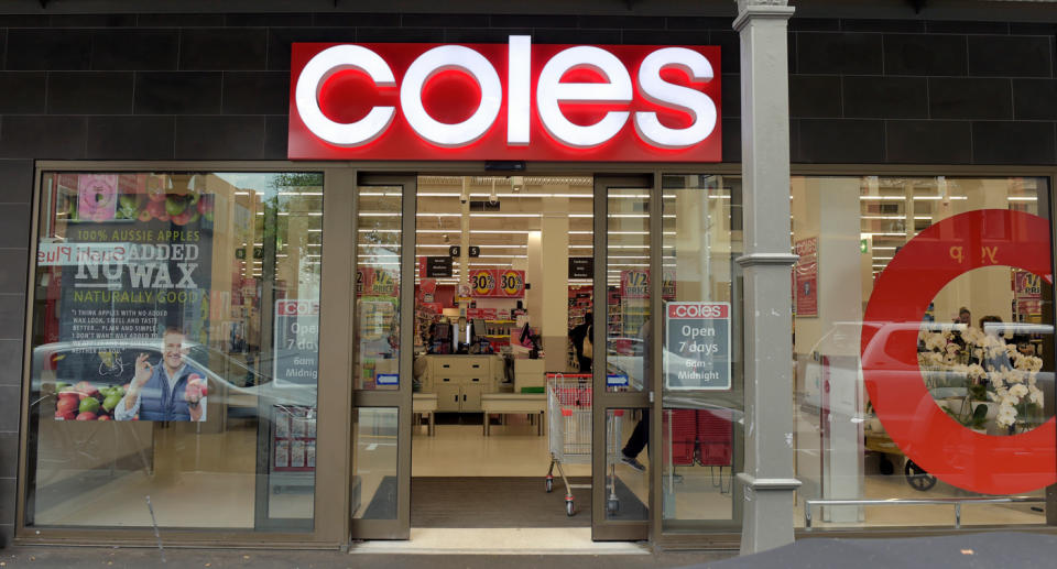 The front of a Coles supermarket. Source: Getty Images