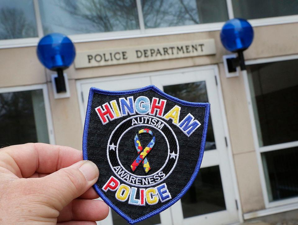 The Hingham Police Department's Autism Awareness patch.