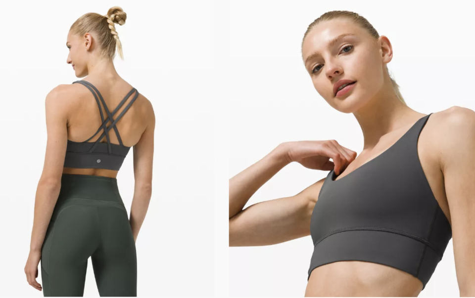 lululemon Energy Longline Bra, Medium Support, B–D Cups. PHOTO: Lululemon