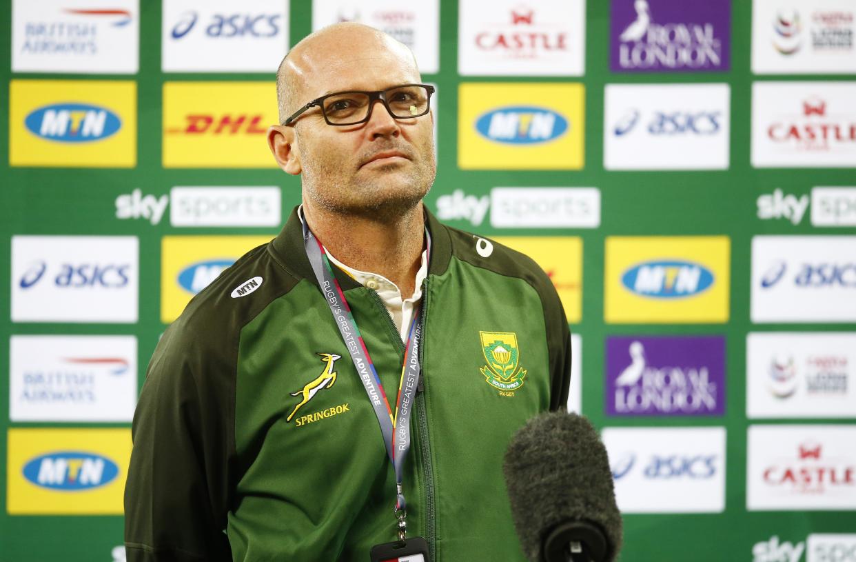 Jacques Nienaber lamented South Africa’s ill discipline and lack of precision in defeat to the British and Irish Lions (Steve Haag/PA) (PA Wire)