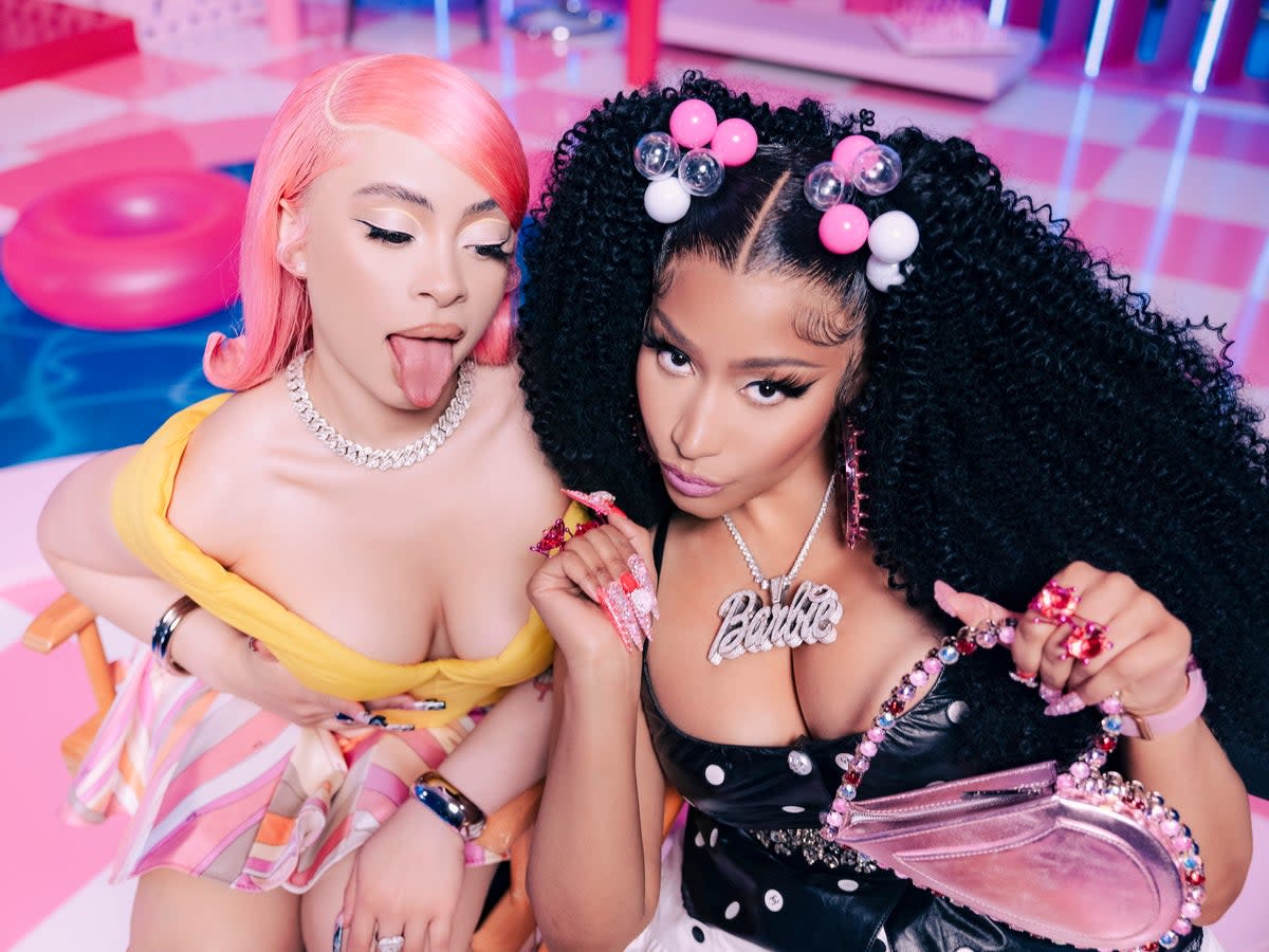 Ice Spice and Nicki Minaj collaborate on the limp, Aqua-sampling ‘Barbie World’ (Alex ‘Grizz' Loucas)