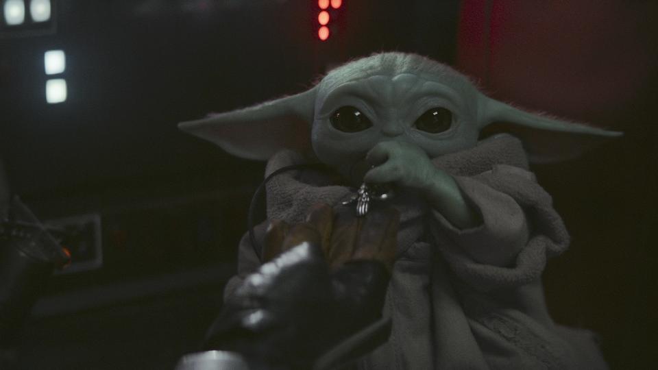 The Child, AKA Baby Yoda, in “The Mandalorian.” - Credit: Disney