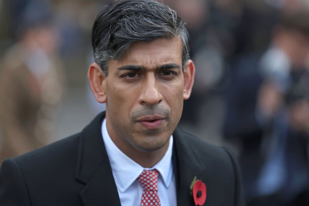 Rishi Sunak dubbed the violence 'utterly disrespectful'  (PA Wire)