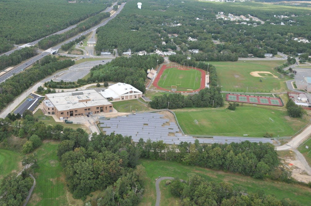 Central Regional Middle School, as seen from the air.