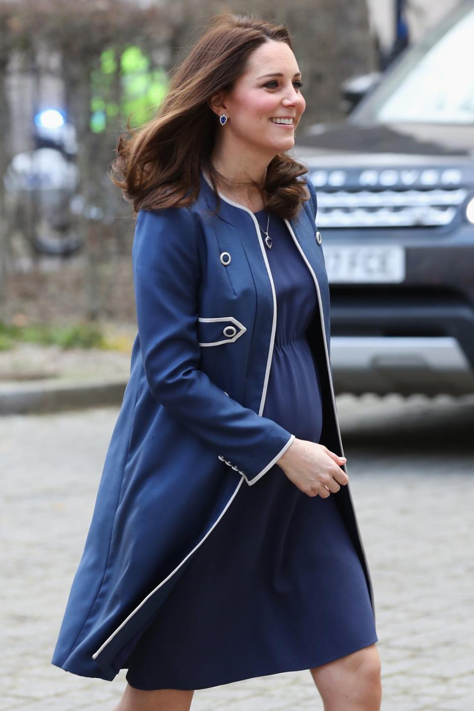 Catherine, The Duchess of Cambridge visits the Royal College of Obstetricians and Gynaecologists on February 27, 2018 in London, England