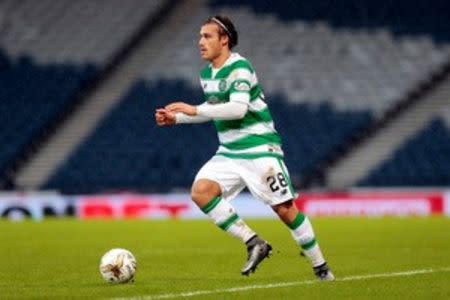 Football Soccer - Ross County v Celtic - Scottish League Cup Semi Final - Hampden Park, Glasgow, Scotland - 31/1/16 Celtic's Erik Sviatchenko Action Images via Reuters / Graham Stuart Livepic EDITORIAL USE ONLY. No use with unauthorized audio, video, data, fixture lists, club/league logos or "live" services. Online in-match use limited to 45 images, no video emulation. No use in betting, games or single club/league/player publications. Please contact your account representative for further details.