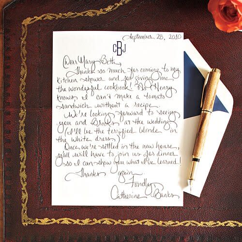 Write a Charming Thank-You Note