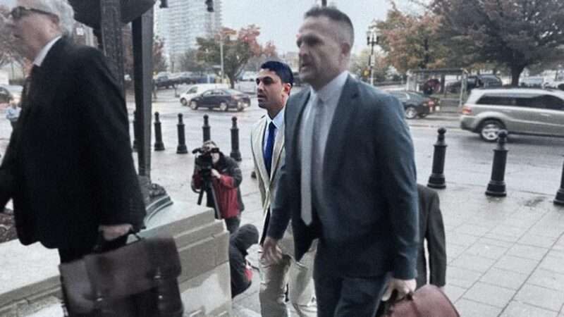 Brett Hankison is seen walking into federal court