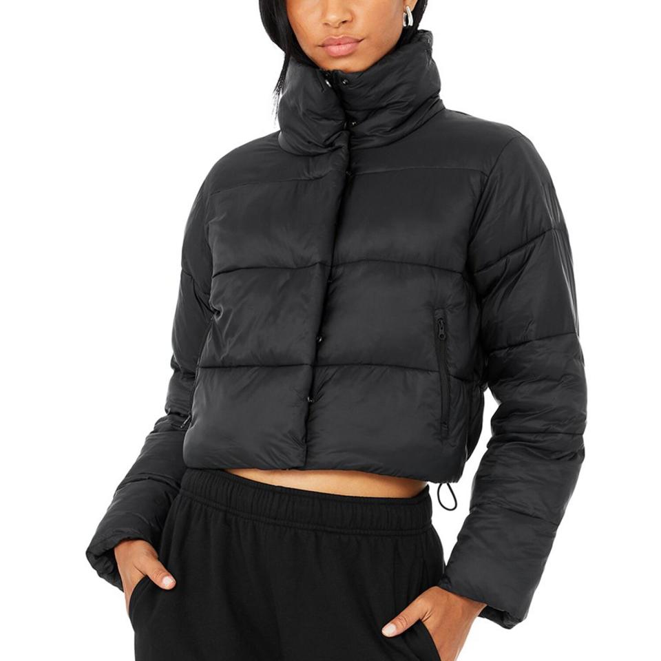 Black alo yoga puffer