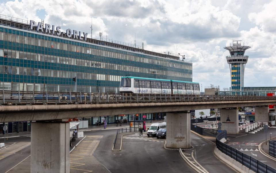 Paris-Orly is one of the affected airports, along with Toulouse, Bordeaux, Nantes, Lyon and Marseille - Getty