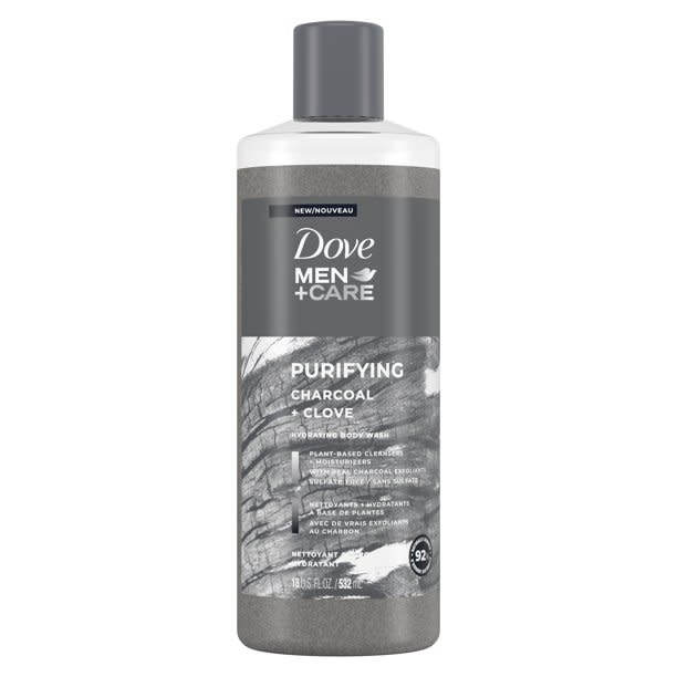 Dove Men+Care Body Wash in Charcoal and Clove; best new grooming products of 2021