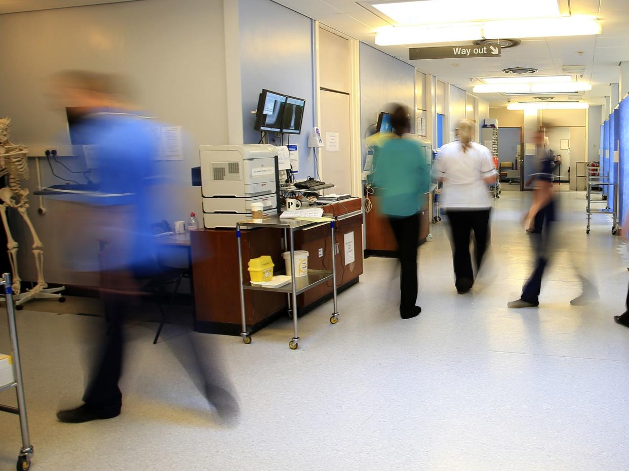 The impact  of the latest Covid surge on hospitals is being watched carefully (PA)