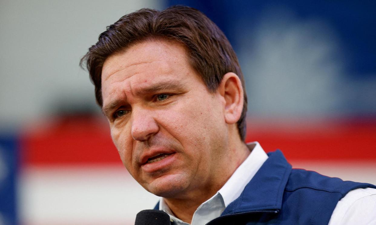 <span>Florida governor Ron DeSantis</span><span>Photograph: Randall Hill/Reuters</span>