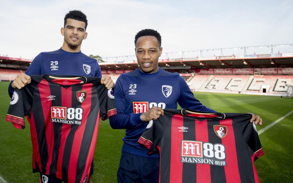 Dominic Solanke (left) and Nathaniel Clyne (right) are recent Bournemouth recruits - AFC Bournemouth