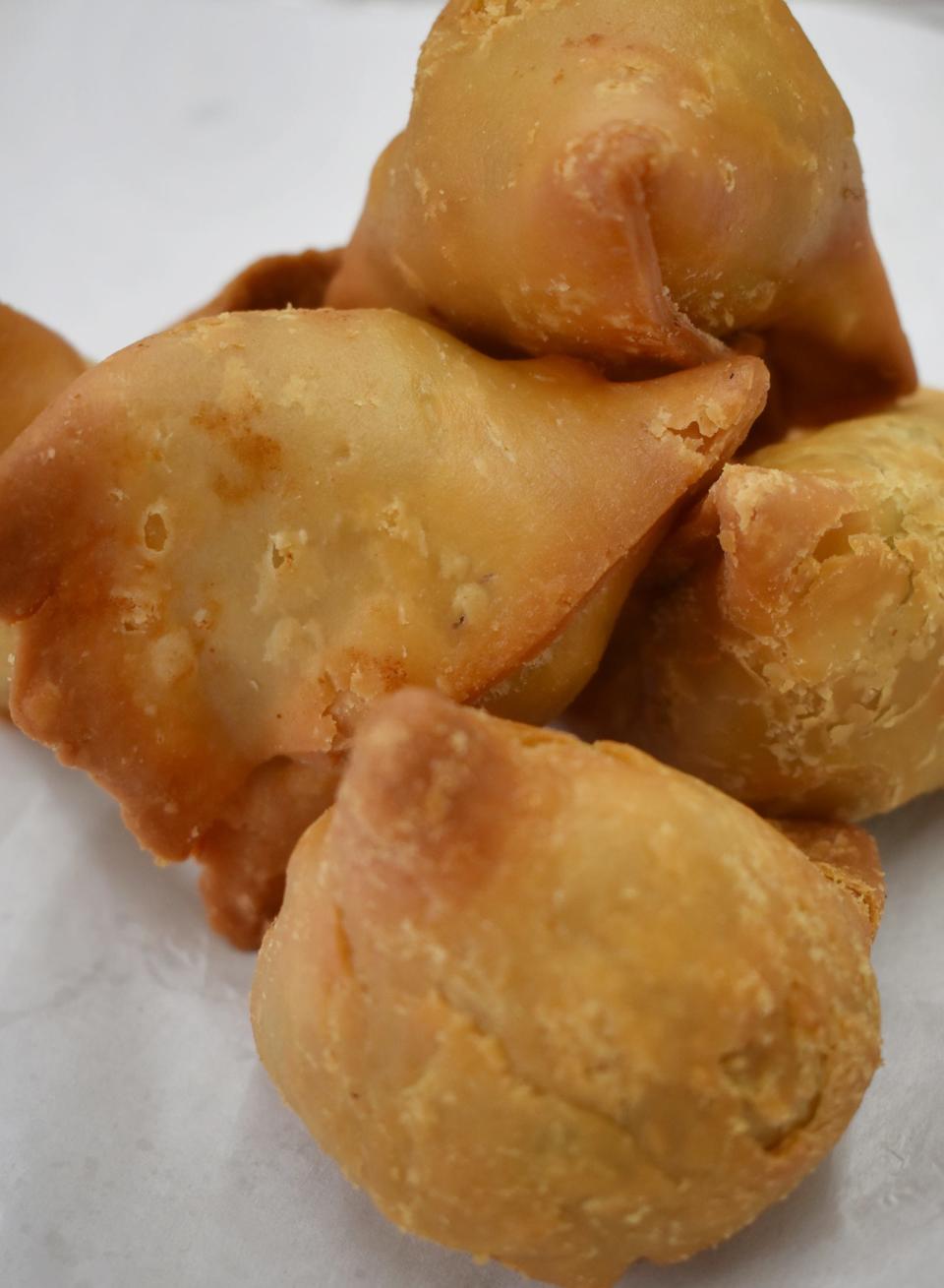 Samosas at Big Bazaar Indian Grocery in Fall River are a stop on Viva Fall River's Self-Guided Pie Tour.
