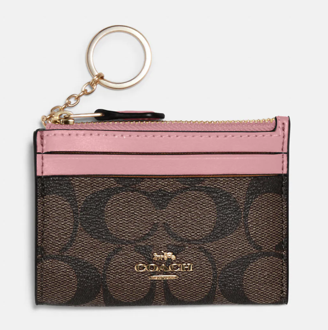 COACH®  Mini Skinny Id Case With Cherry Print