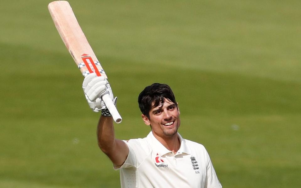 Alastair Cook received rapturous applause for two minutes after scoring a brilliant hundred in his final Test innings - REUTERS