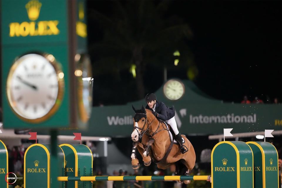 McLain Ward and his new Olympic hopeful horse, Ilex, were second in the jump-off in 36.24 seconds.