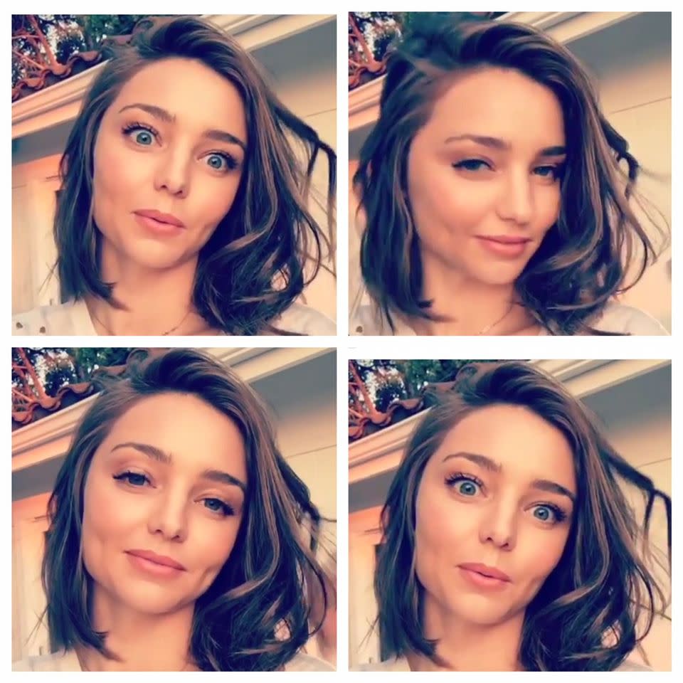 Miranda Kerr goes for a choppy, new 'do