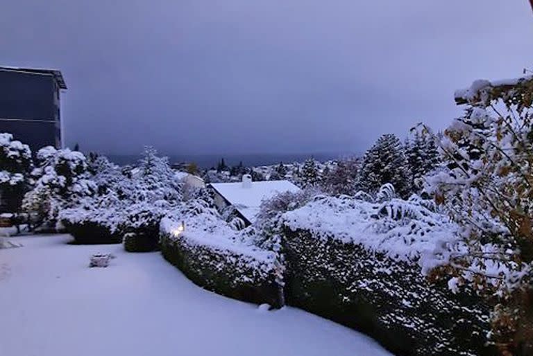 Intensa nevada en Bariloche