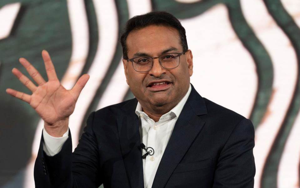 Laxman Narasimhan, who is stepping down as CEO of Starbucks