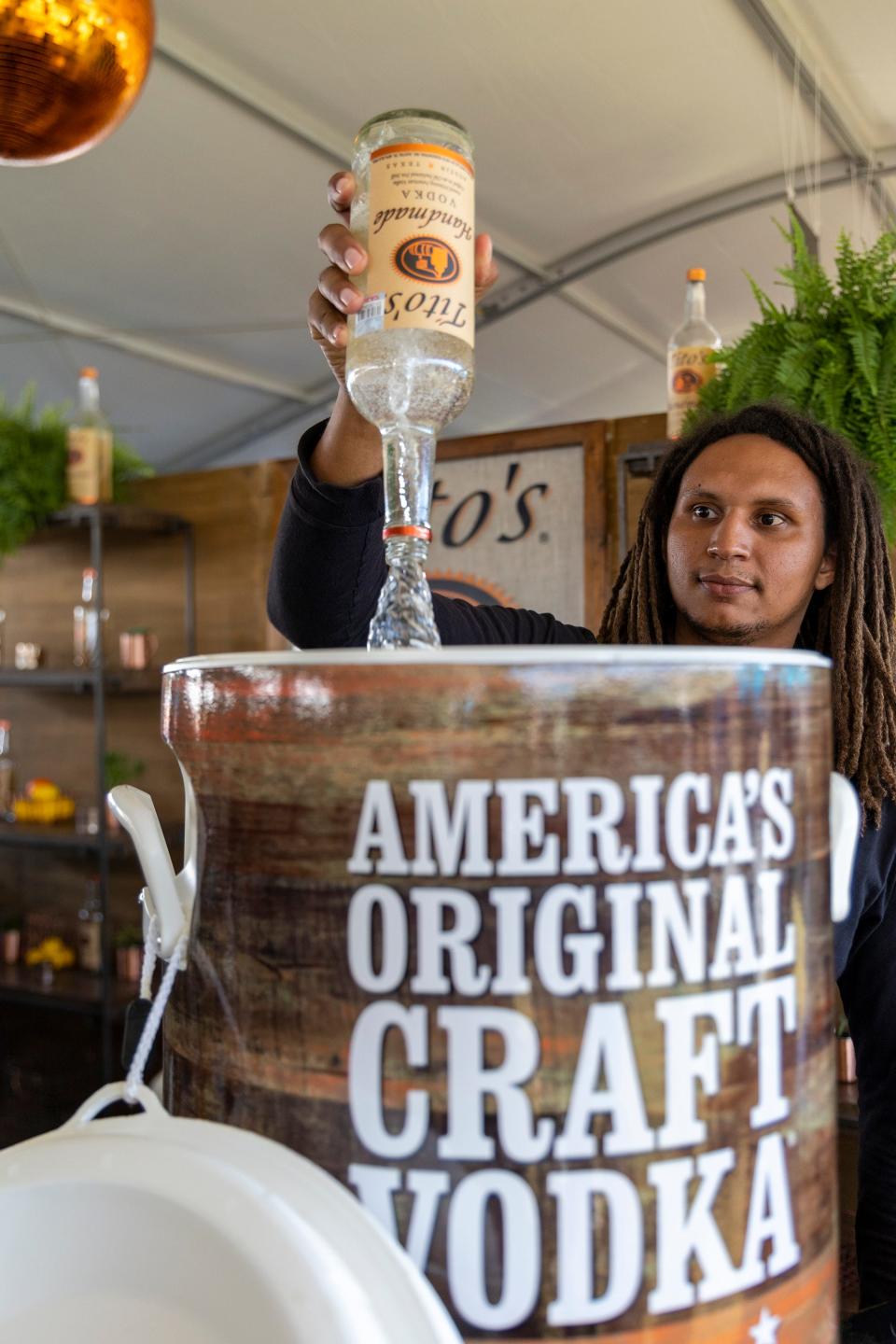 Austin City Limits Festival attendees will be able to order cocktails made with Tito's Handmade Vodka, a regular at festivals like the Austin Food & Wine Festival (shown here), along with several other liquors for the first time.