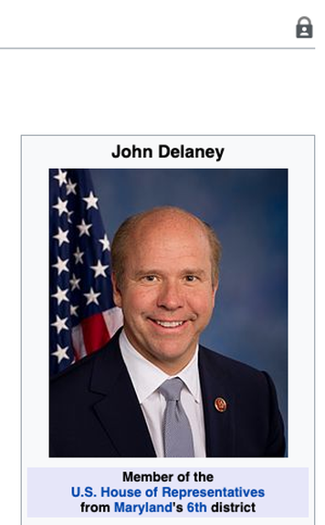 Elizabeth Warren schooling John Delaney ends with his death on Wikipedia