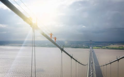 The Humber Bridge is the longest suspension bridge in Britain - Credit: Getty