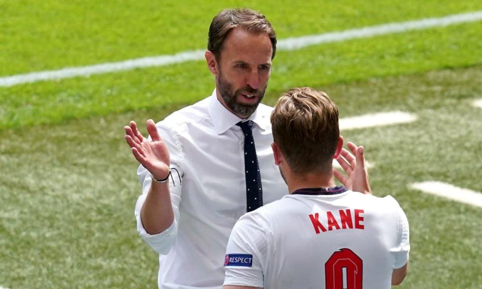 The England manager, Gareth Southgate, defended his captain after the victory over Croatia.