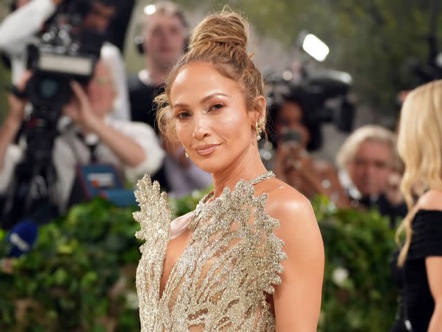 <p>Jeff Kravitz/FilmMagic</p> Jennifer Lopez attends The 2024 Met Gala Celebrating "Sleeping Beauties: Reawakening Fashion" at The Metropolitan Museum of Art on May 06, 2024 in New York City.