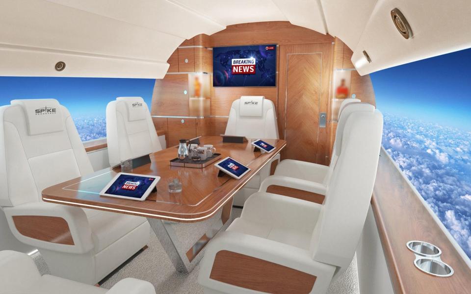 What it will look like inside the cabin of the Spike S-512 supersonic jet 