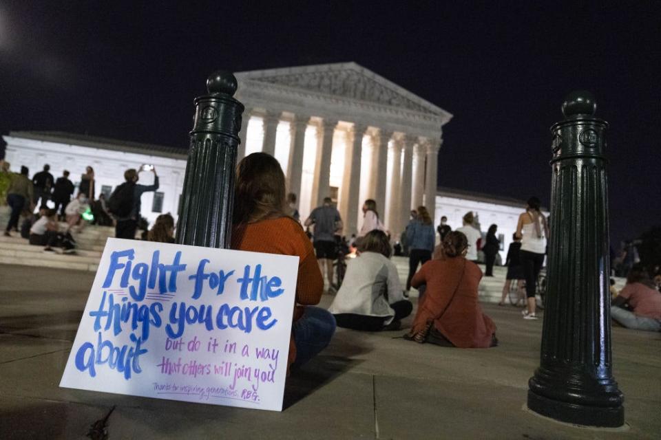 A sign outside the Supreme Court